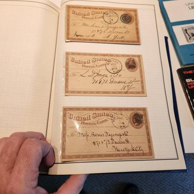 Postage Stamp collection Books, Cancelled and UnCancelled , 1800's Postcards, Hawaii Stamps