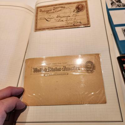 Postage Stamp collection Books, Cancelled and UnCancelled , 1800's Postcards, Hawaii Stamps