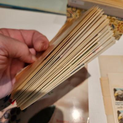 Large Lot of United States Postage Stamp Collection, Original 1970's Mint Sets , Sheets , Recipe Box Jammed with Unused Stamps