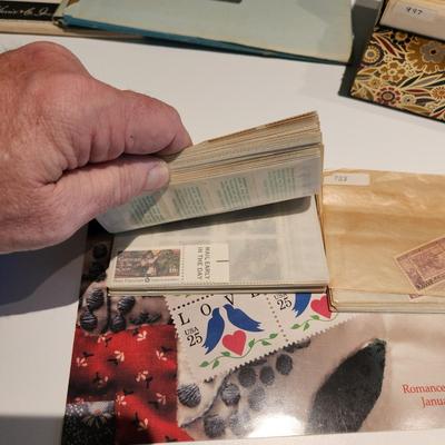 Large Lot of United States Postage Stamp Collection, Original 1970's Mint Sets , Sheets , Recipe Box Jammed with Unused Stamps