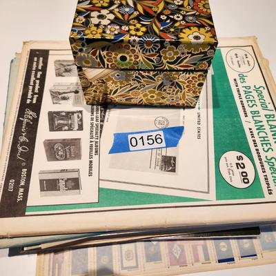 Large Lot of United States Postage Stamp Collection, Original 1970's Mint Sets , Sheets , Recipe Box Jammed with Unused Stamps