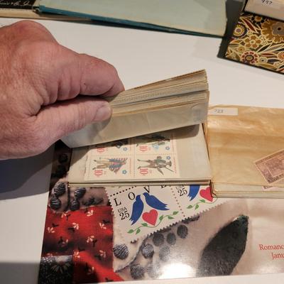 Large Lot of United States Postage Stamp Collection, Original 1970's Mint Sets , Sheets , Recipe Box Jammed with Unused Stamps