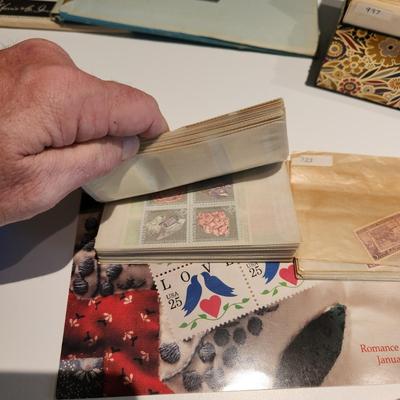 Large Lot of United States Postage Stamp Collection, Original 1970's Mint Sets , Sheets , Recipe Box Jammed with Unused Stamps