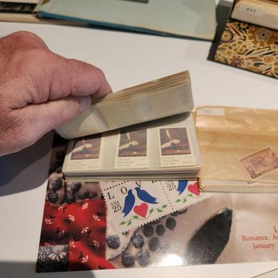 Large Lot of United States Postage Stamp Collection, Original 1970's Mint Sets , Sheets , Recipe Box Jammed with Unused Stamps