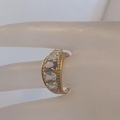 10 Karat Yellow Gold and Gemstone Ring- Size 8- Approx Weight 3.6 Grams (#25)