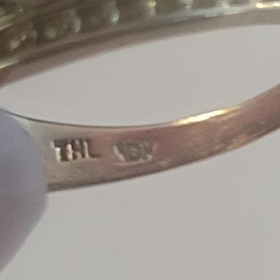 10 Karat Yellow Gold and Gemstone Ring- Size 8- Approx Weight 3.6 Grams (#25)