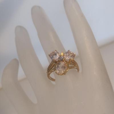14 Karat Yellow Gold and Gemstone Ring- Size 8- Approx Weight 4.6 Grams (#30)