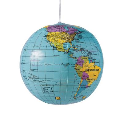 12-Pack Inflatable Vinyl 11" World Globes - Birthday Parties, School, Treasure Chest Supplies