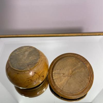 Miniature Hand Turned Wooden Jar