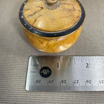 Miniature Hand Turned Wooden Jar