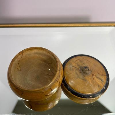 Miniature Hand Turned Wooden Jar