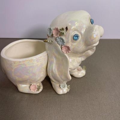 Vintage Lefton Puppy Planter and more