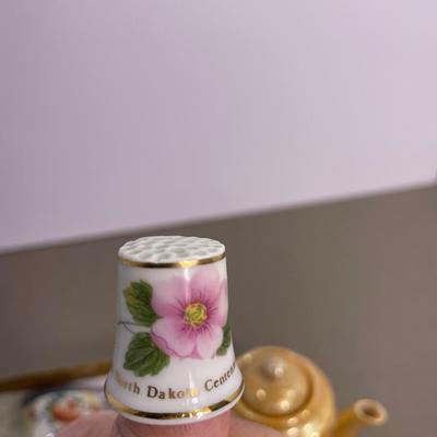 Small Vintage Teapot, ND Centennial Thimble