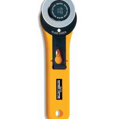 OLFA Rotary Cutter RTY-2/G - For LH & RH Users - Quilting & Sewing Fabric Cutter Rolling Blade - Smooth Straight Cuts w/Very...