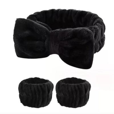 6-Pieces Ultra Soft Plush Headband And Wristband Set For Skincare, Washing Face