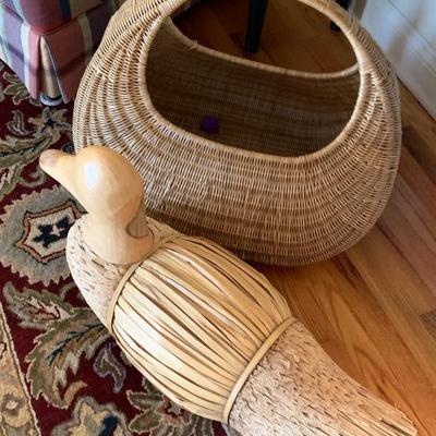 Large Duck/ Basket Decor Lot