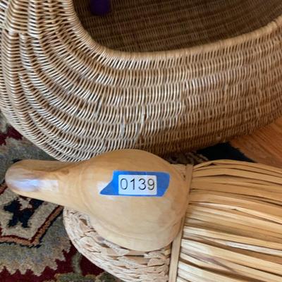 Large Duck/ Basket Decor Lot