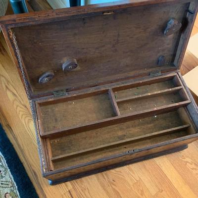 Antique Wood Work Chest