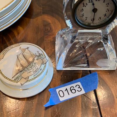 Vintage Clock & Paperweight
