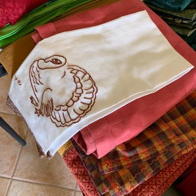 Monster Lot of Tablecloths Placemats Napkins Table Runners