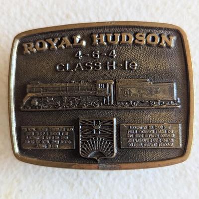 Royal Hudson 4 6 4 Classic H-Ie Train Belt Buckle