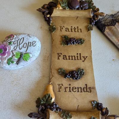 Vintage Fan Needle Point & Wall Decor