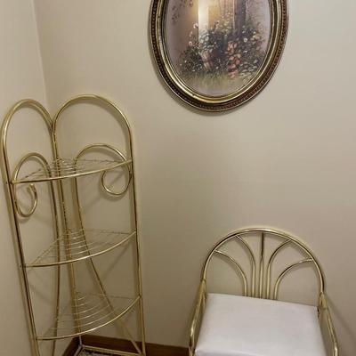 Brass bathroom decor