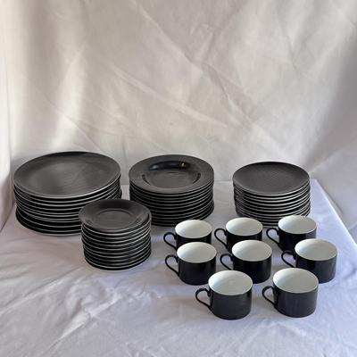 54pc. Daniel Hechter Satin Ribbon Noir China (K-DZ)