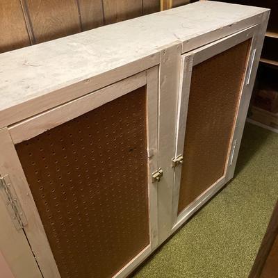 2 White storage cupboards ONLY