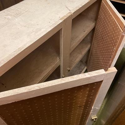 2 White storage cupboards ONLY