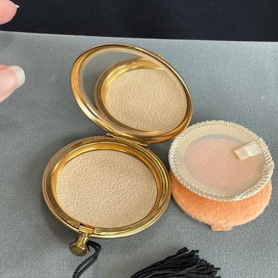 Vintage Compact with Rhinestones