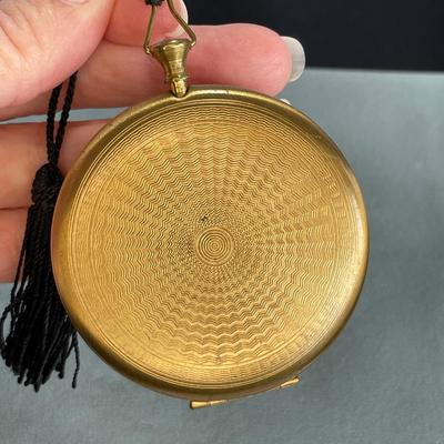 Vintage Compact with Rhinestones