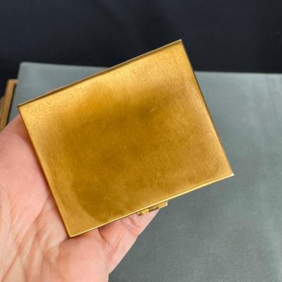 Elgin American Mother Of Pearl Powder Compact