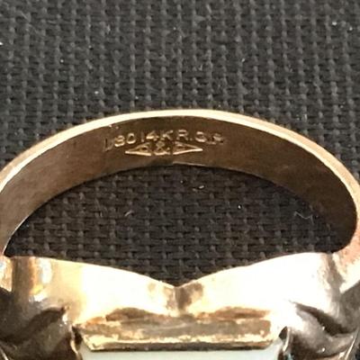 Antique Gold Filled Large Men’s Ring