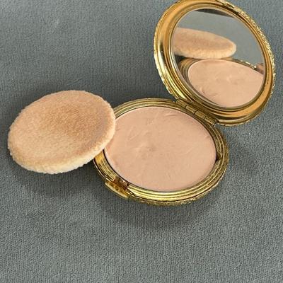 Vintage Love Pat Revlon Metal Compact