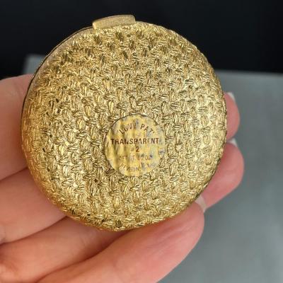 Vintage Love Pat Revlon Metal Compact