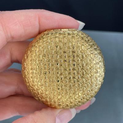 Vintage Love Pat Revlon Metal Compact