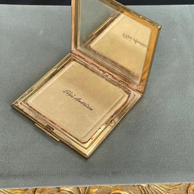 Vintage Metal Powder Compact Elgin American