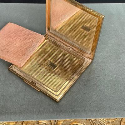 Vintage Metal Powder Compact Elgin American