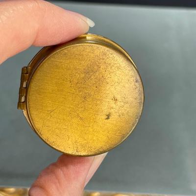 Vintage Metal Timekeeper Pillbox