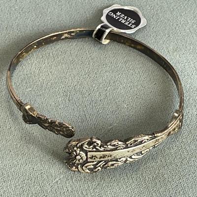 Vintage Sterling Silver Spoon Wrap Bracelet ESPO