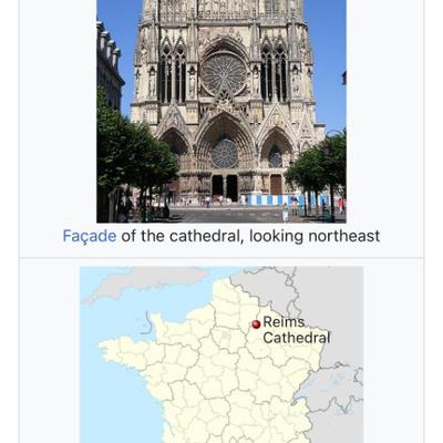 Vintage Reims Cathedral France Clip Earrings