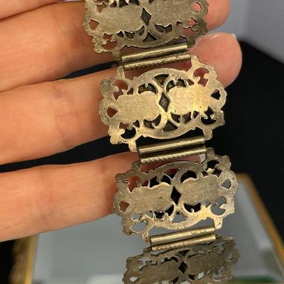Egyptian Revival Vintage Scarab Bracelet