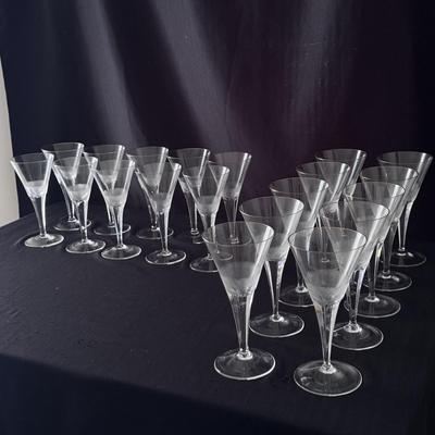 Gold Rimmed Moser Old-Fashioned Pattern Crystal Goblets (K-DZ)