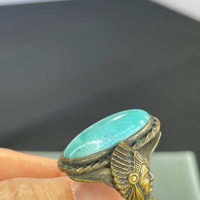 Vintage Stone Ring Chief Design