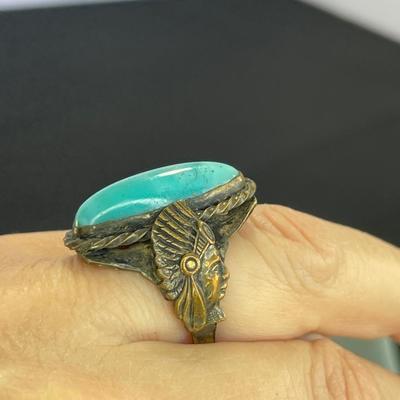 Vintage Stone Ring Chief Design