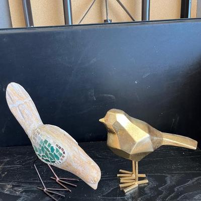 Bird statues