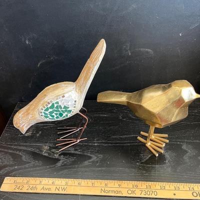 Bird statues