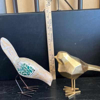 Bird statues