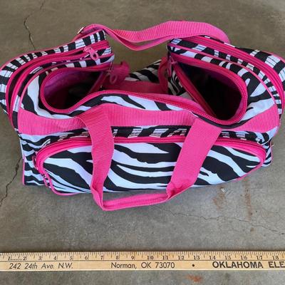 Zebra duffle bag